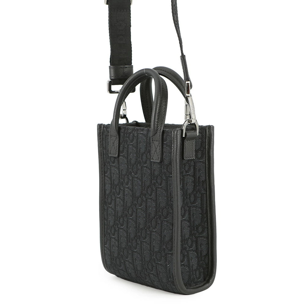 Christian Dior Oblique Safari North South Handbag Trotter Black Bag - Picture 2 of 12